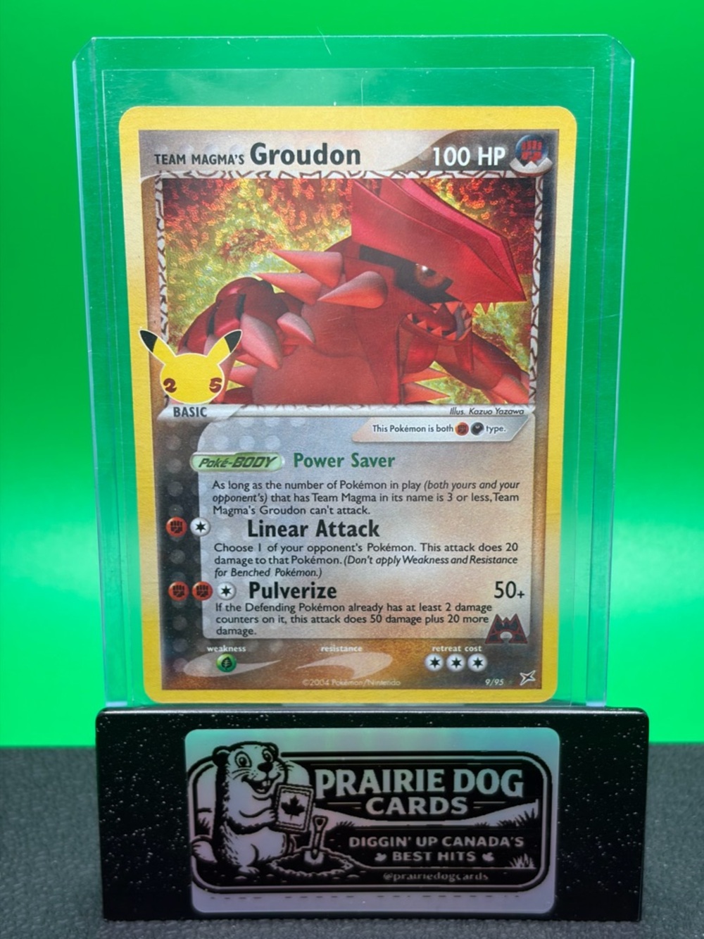 Celebrations Team Magma's Groudon Holo Pokémon Card